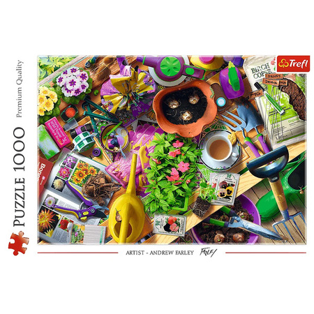 Puzzle Trefl 1000 Porządki w ogrodzie 109276