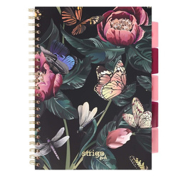 Strigo Pads kwiaty A4 kratka zielony 100k 80g 826833