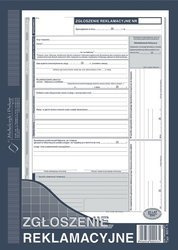Druk zr zgłoszenie reklamacyjne 601-1