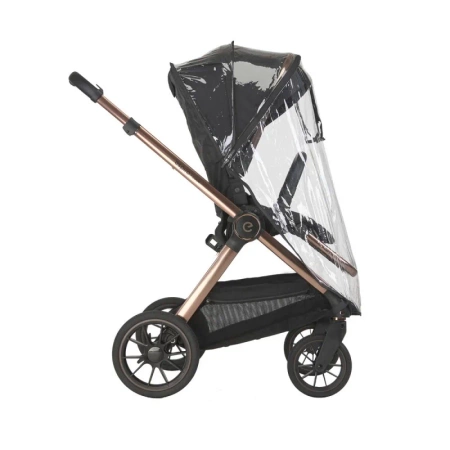 Espiro Code 10 clever black Wózek 2w1 z gondolą składaną na płasko a spacerówka automatycznie