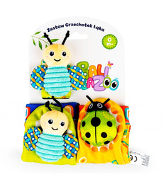 Balibazoo Zestaw skarpetki i grzechotka na rączkę Łąka  826248