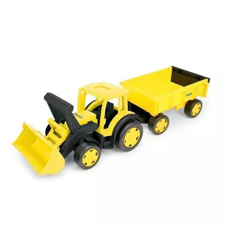 Gigant traktor spychacz budowlany z przyczepą 66306 wader
