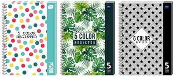 Kołozeszyt in a4 100 krata 5 kol.registrów 173546