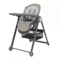 Espiro Penne 107 warm grey krzesełko do karmienia na kółkach 800792