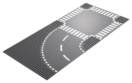 Lego 60237 zakręt i skrzyżowanie 