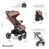 Easywalker Jackey XL Przestronny, samoskładający się wózek spacerowy z kołami XL Pecan Brown 114928
