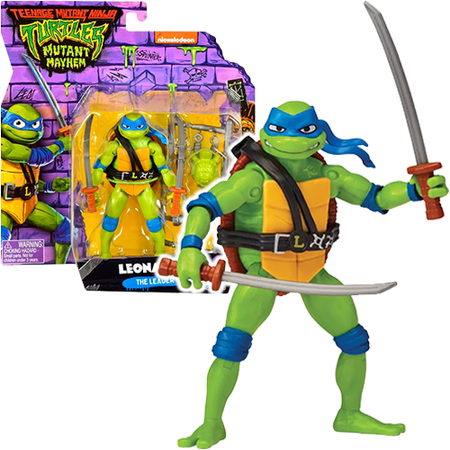 Tmnt Wojownicze Żółwie Ninja Movie Mutatnt Mayhem Figurka Akcji Leonardo 11 Cm 832812