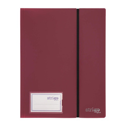 Strigo Album ofertowy A4 40 koszulek z gumką bordowy 855017