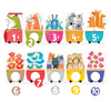 Czuczu: puzzle z dziurką-pociąg do liczenia 3+ 490753