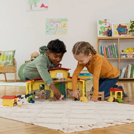 Schleich Duża farma ze zwierzętami i akcesoriami Farm World 652290