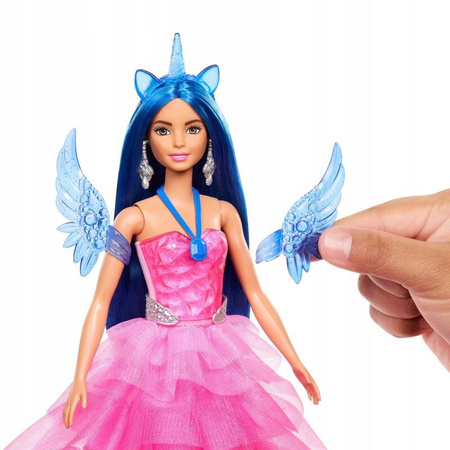 Barbie HRR16 Sapphire Skrzydlaty Jednorożec + lalka 183777