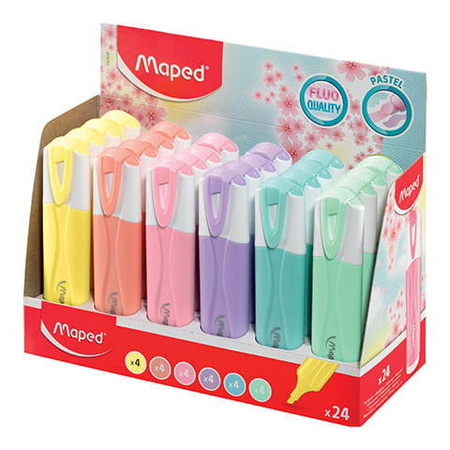 Zakreślacz maped fluo peps pastel mix kol.425930 /24/