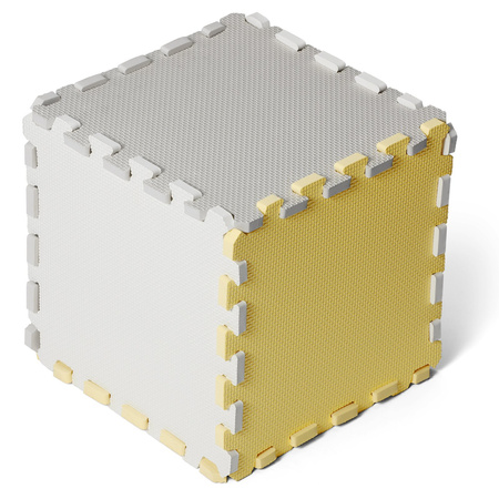 Kinderkraft mata piankowa puzzle luno yellow żółte