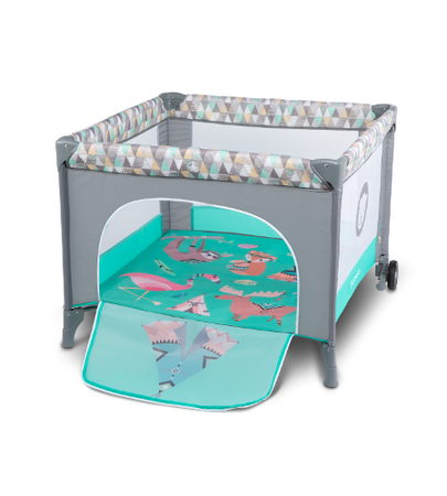 Lionelo łóżeczko turystyczne sofie turquoise scandi 658074