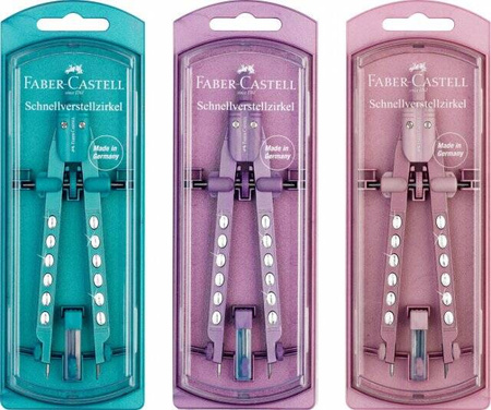 Faber-Castell Cyrkiel Factory Sparkle mix kol. 743231
