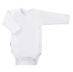 Body zakładane z długim rękawem biały 050