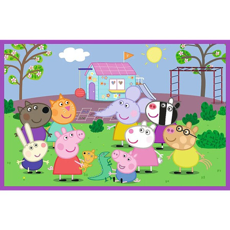 Puzzle Trefl 2x24 Peppa na placu zabaw 344356