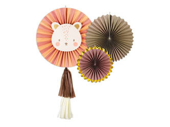 Rozety dekoracyjne Lew mix 26-43cm 3szt 015708