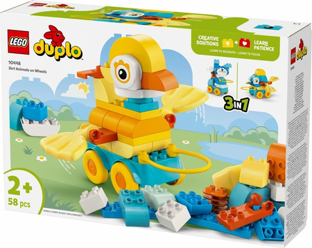 Lego 10448 Duplo 3 w 1 Zwierzątka na kółkach 816197
