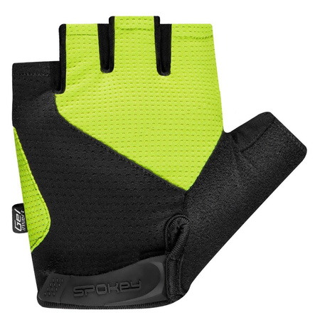 Rękawiczki rowerowe męskie EXPERT XL czarno zielone 410764
