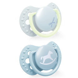 Lovi Smoczek silikonowy dynamiczny 0-2m 2szt Baby Shower Boy 853713