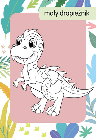 Książeczka Kolorowanka z tatuażami. Małe dinozaury 074758