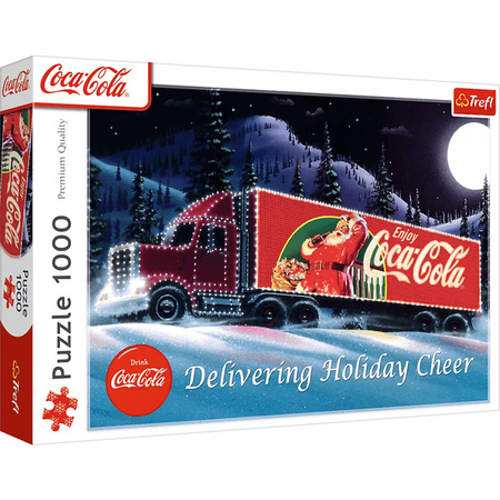 Puzzle Trefl 1000 Coca-Cola Świąteczna ciężarówka 109412