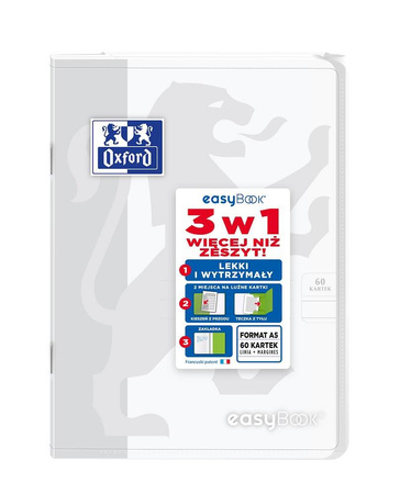 Zeszyt Oxford A5 60k linia 90g EasyBook mix 377757