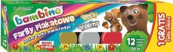 Maj farby plakatowe 12kol 20ml standard+gratis
