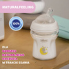 Chicco Butelka Szklana Naturalfeeling 150 ml smoczek silikonowy ,przepływ wolny 0M+ 153459
