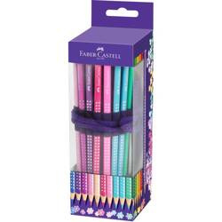 Faber-Castell Kredki ołówkowe Sparkle 20kol +akcesoria w piórniku rolowanym 017386