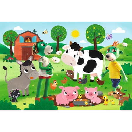 Puzzle Trefl 24 maxi Trefliki na wsi 143614