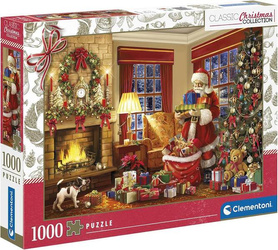 Clementoni Puzzle 1000 Christmas Santa's Visit 814978