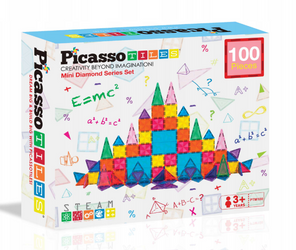 Picasso Tiles Klocki magnetyczne 100 elementów Diamond 022327