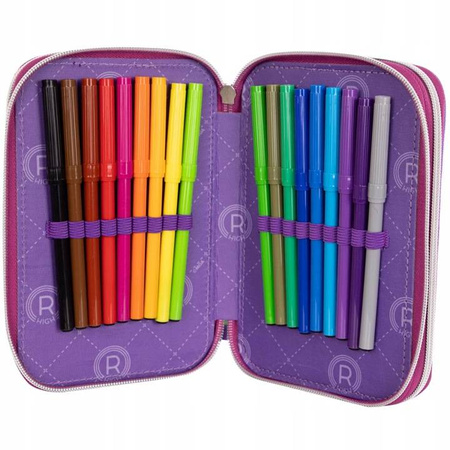 Piórnik JUMBO potrójny z wyposażeniem RAINBOW HIGH SILVER STYLE AC31 192864