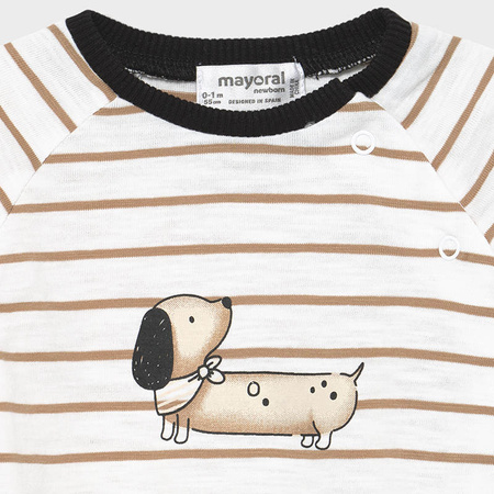 Mayoral Set 2 pajacyki długie kolor 35 Caramel rozmiar 1-2 m