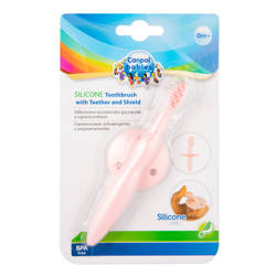 Canpol szczoteczka gryzaczek z ogranicznikiem silikonowa 835320
