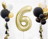 Balon foliowy B&C cyfra 6 szampańska 85 cm AA 189216