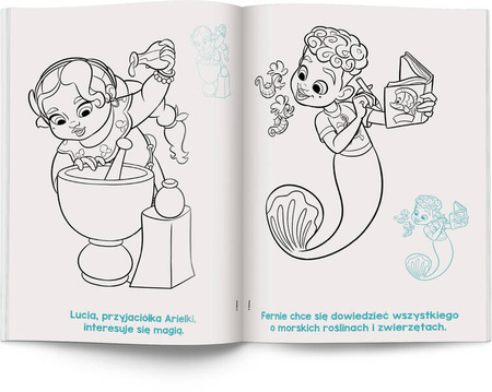 Książeczka DISNEY ARIELKA KOLOROWANKA Z NAKLEJKAMI 344870