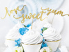 Dekoracje do muffinek Love złote 13cm 6szt 728882