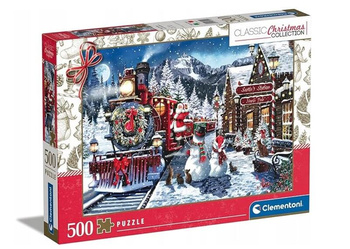 Clementoni Puzzle 500 Christmas Train Station 815029