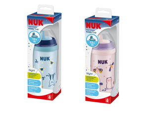 Nuk kubek niekapek Kiddy Cup 300 ml Night pow.12 m-cy 372608