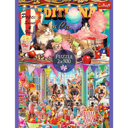 Puzzle Trefl 2x500 Puszyści przyjaciele 374957