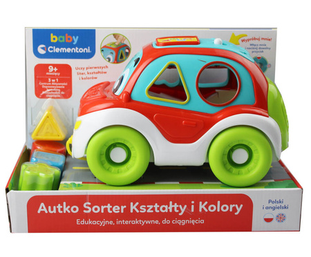 Clementoni Baby Autko sorter kształty i kolory 508082