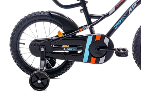 Rowerek 16'' Tiger Bike z pchaczem czarno-żółto-szary 640132 Rower
