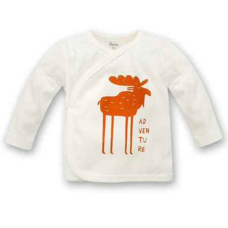 Kaftan wiązany bears club 74 ecru pinokio