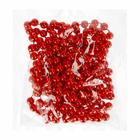 Łańcuch perełki 8 mm czerwony 227049