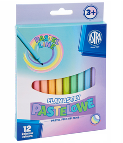Flamastry Astra CX 12kol pastelowych 167657