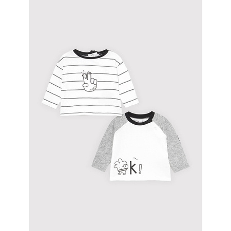Mayoral kompl. 2 koszulki d/r  kolor 39 negro rozmiar 12 m