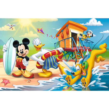 Puzzle trefl 60 ciekawy dzień mikiego i przyjaciół 